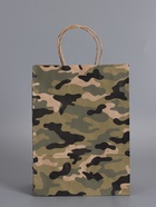 Пакеты подарочные крафт «23 Февраля», камуфляж, 24×10.5×32 см, набор 4 шт. - фото 68978017