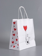 Пакеты подарочные крафт «С Днем Рождения», 22×12×25 см, набор 4 шт. - фото 68978040