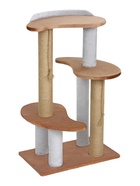 Комплекс для кошек «Инь-Янь», 62×58×95 см, d=10 см, белый 10980355