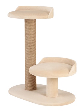 Когтеточка «Бета», 62×35×70 см, d=10 см, джут, бежевая 10980379