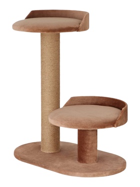 Когтеточка «Бета», 62×35×70 см, d=10 см, джут, коричневая 10980381