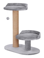 Когтеточка «Бета», 62×35×70 см, d=10 см, джут, серая 10980382