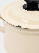 УЦЕНКА Кастрюля эмалированная, 2 л, d=17 см, с крышкой, без декора, слоновая, кости - Фото 3