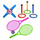 УЦЕНКА Летний набор 3 в 1, пляжные ракетки – 2 шт., мячик, бумеранг, кольцеброс 10987332