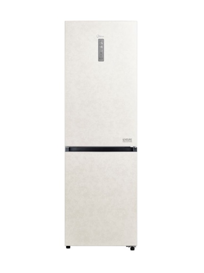 Холодильник Midea MDRB471MGF33O, двухкамерный, класс А+, 360 л, No Frost, бежевый мрамор