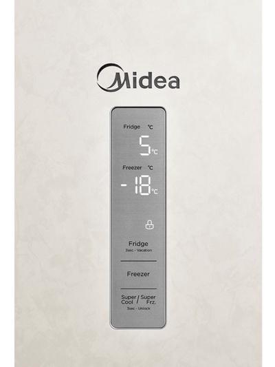 Холодильник двухкамерный Midea MDRB471MGF33O, 360 л, No Frost, бежевый мрамор
