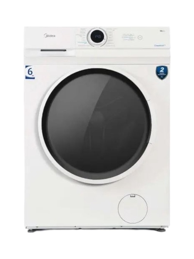 Стиральная машина Midea MF100W60/W, класс А, 1000 об/мин, 6 кг, 15 программ, белая
