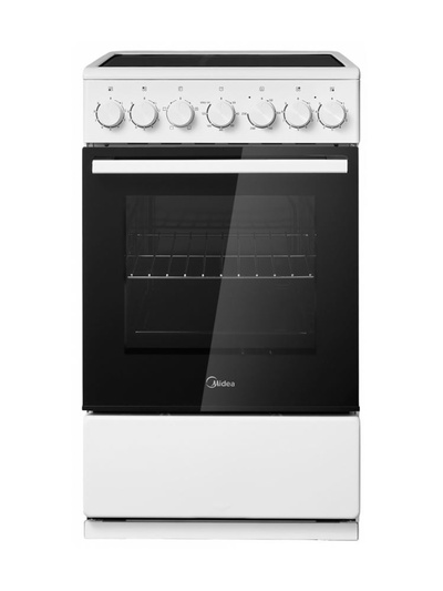 Плита Электрическая Midea MFO-M4E20T4E(WH), 6000 Вт, 59 л, таймер 120 мин, стеклокерамика