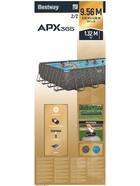 Бассейн каркасный Power Steel, 956×488×132 см, фильтр-насос, лестница, тент, прямоугольный, 561KJ Bestway - фото 68978074