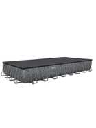 Бассейн каркасный Power Steel, 956×488×132 см, фильтр-насос, лестница, тент, прямоугольный, 561KJ Bestway - Фото 7