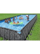 Бассейн каркасный Power Steel, 956×488×132 см, фильтр-насос, лестница, тент, прямоугольный, 561KJ Bestway - фото 68978067