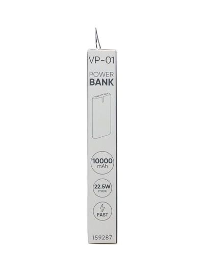 Внешний аккумулятор VIXION PRO VP-01, 10000 мАч, USB + Type-C, быстрая зарядка, чёрный