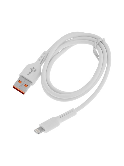 Кабель VIXION PRO VX-17i, USB - Lightning, 2.1 А, 1 м, белый