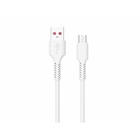 Кабель VIXION PRO VX-17m, USB - micro USB, 2.1 А, 1 м, белый - Фото 1