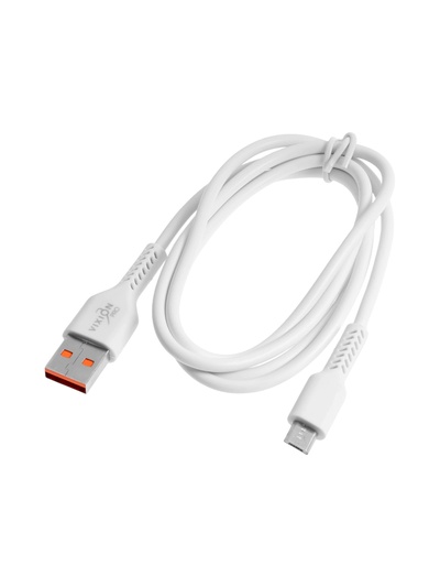 Кабель VIXION PRO VX-17m, USB - micro USB, 2.1 А, 1 м, белый