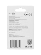 Карта памяти MicroSD VIXION PRO, 64 Гб, класс 10, без адаптера - Фото 2