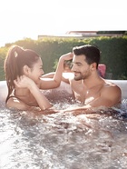 Спа – бассейн Ibiza AirJet, 180×180×66 см, фильтр-насос, тент, дозатор для химии, аэромассаж, квадратный, 6002U Bestway  (артикул 10930611)  большой выбор товаров оптом и в розницу по низким ценам с доставкой