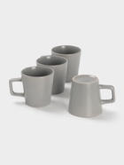УЦЕНКА Набор кружек Доляна «Гранит», 4 шт., 340 мл, керамика, серый 10987351