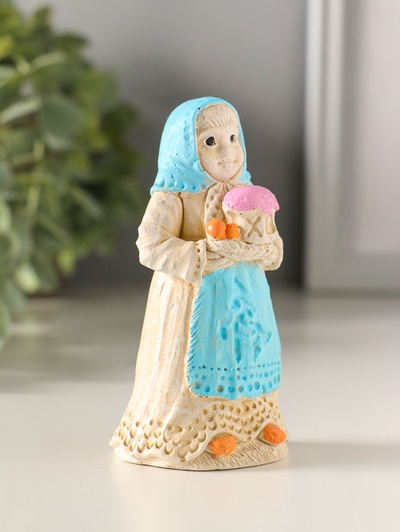 Фигурка гипс «Баба пасхальная», 9×4 см