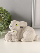 Фигурка гипс «Кролики пасхальные», 10×10×18 см, серый  (артикул 10982504)  большой выбор товаров оптом и в розницу по низким ценам с доставкой