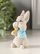 Фигурка гипс «Кролик с морковкой», 7×5×4 см, серый  (артикул 10982506)  большой выбор товаров оптом и в розницу по низким ценам с доставкой