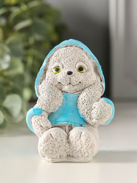 Фигурка гипс «Кролик в худи», 7×5×4 см, серый  (артикул 10982507)  большой выбор товаров оптом и в розницу по низким ценам с доставкой