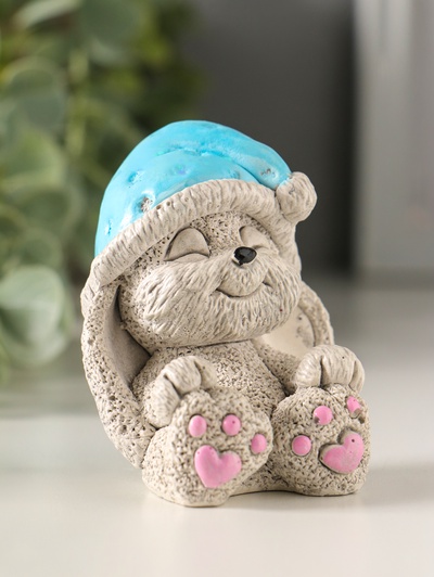 Фигурка гипс «Кролик в колпаке», 7×5.5×5.5 см, цветной