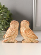 Набор фигурок 2 шт. «Два совенка», 8×8 см, бежевый  (артикул 10982523)  большой выбор товаров оптом и в розницу по низким ценам с доставкой