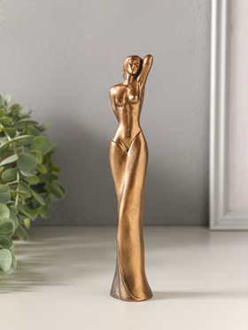 Фигурка гипс «Эстетика», 19×3×4 см, под бронзу