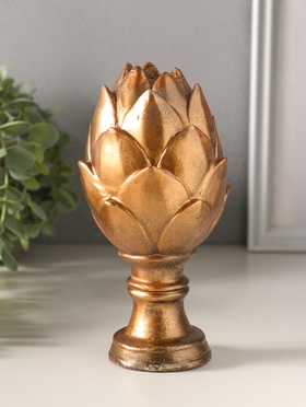 Фигурка гипс «Артишок», 16×8×8 см, бронза винтаж
