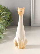 Фигурка гипс «Киска», 15×5 см, белый с росписью  (артикул 10982535)  большой выбор товаров оптом и в розницу по низким ценам с доставкой