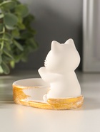 Подсвечник на 1 свечу «Котик», 8.5×7×5.5 см, белый с росписью - Фото 5