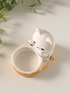 Подсвечник на 1 свечу «Котик», 8.5×7×5.5 см, белый с росписью - Фото 6
