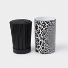 УЦЕНКА Подставка для ножей с наполнителем Доляна «Кракле», 14×9 см, чёрная - Фото 2