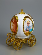 УЦЕНКА Фоторамка пластик 9×7.5 см музыка «Карета» белая с золотом 23×18×12.5 см - Фото 2