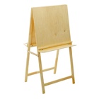 УЦЕНКА Мольберт тип «Хлопушка», двусторонняя 120×60×65 см, планшет 60×60 см, полка с подстаканниками - Фото 1