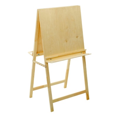 УЦЕНКА Мольберт тип «Хлопушка», двусторонняя 120×60×65 см, планшет 60×60 см, полка с подстаканниками