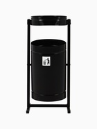 УЦЕНКА Урна уличная «Меркурий» 21 л, 32×70×28.5 см, черная, бак 0.6 мм - Фото 2