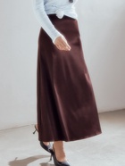 Юбка макси женская MINAKU, размер 48, цвет шоколад - Фото 6