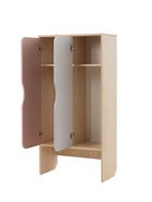УЦЕНКА Шкаф для детского сада 2 секции с нишей под скамью Скандинавия, 648х320х1300, Клен Танзау/Сер - Фото 3