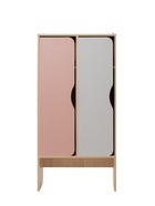 УЦЕНКА Шкаф для детского сада 2 секции с нишей под скамью Скандинавия, 648х320х1300, Клен Танзау/Сер - Фото 5