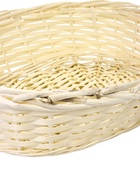 УЦЕНКА Набор 3 шт. корзин плетеных 47×39×14 40×32×15 33×25×13 см, ПЛЕТ ручка h=26/23/20 см белый 99048 10987429