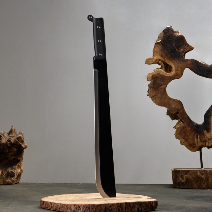 УЦЕНКА Нож-мачете «Тайбола», 53.5 см, клинок 415 мм/2.8 мм, чёрный - Фото 1