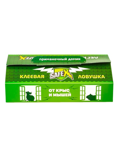 Клеевая ловушка Домик SAFEX, большая, с запахом арахиса, 1 шт.