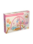 УЦЕНКА Развивающий музыкальный коврик ZABIAKA, звуковые и световые эффекты, розовый - Фото 2