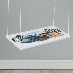 {{photo.Alt || photo.Description || 'УЦЕНКА (Скол/расслоение на сидушке) Качели детские «Тачки»'}}