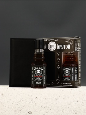 Подарочный набор «Крутой», гель для душа 100 мл и обложка для паспорта, Чистое счастье