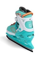 УЦЕНКА Коньки раздвижные BlackAqua, р. 39-42, для фитнеса, мятные, оранжевые - Фото 4