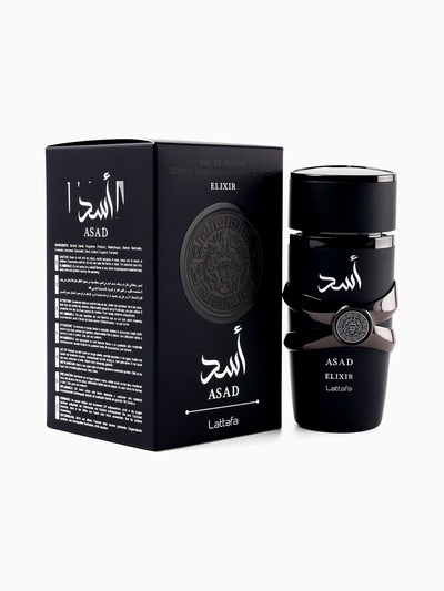 Парфюмерная вода мужская Lattafa ASAD ELIXIR, 100 мл (по мотивам Bottled Absolu Hugo Boss)