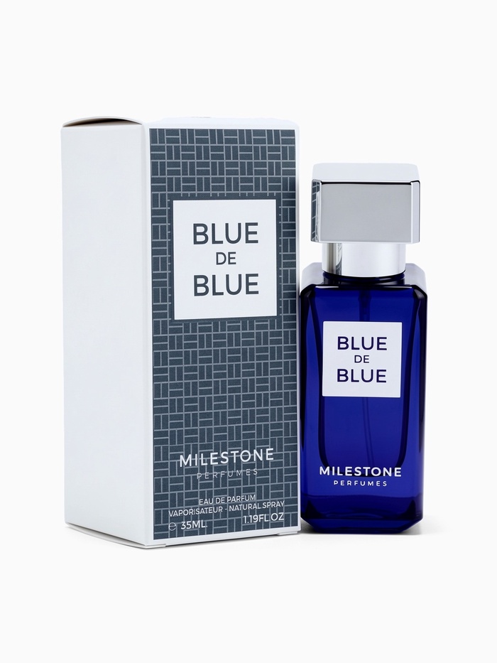 Парфюмерная вода мужская Milestone BLUE DE BLUE, 35 мл (по мотивам Bleu De Chanel) - Фото 1